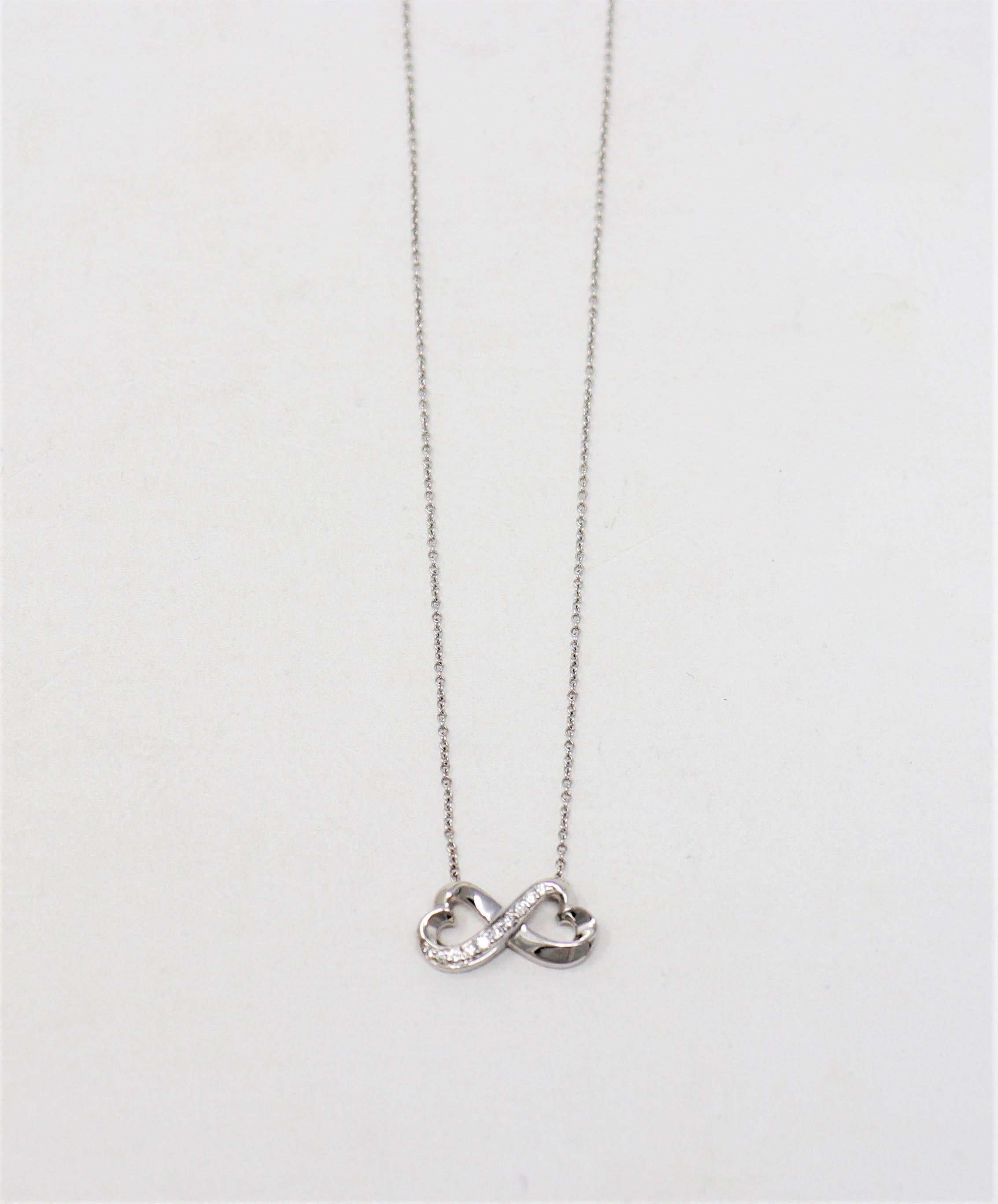 tiffany infinity heart necklace