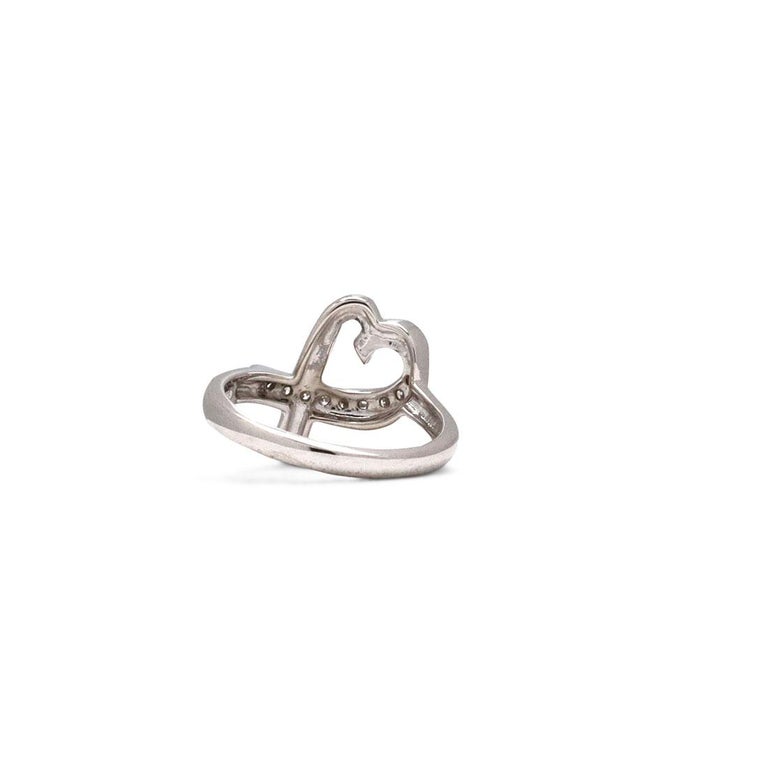 Paloma Picasso for Tiffany and Co. 'Loving Heart' White Gold Diamond ...