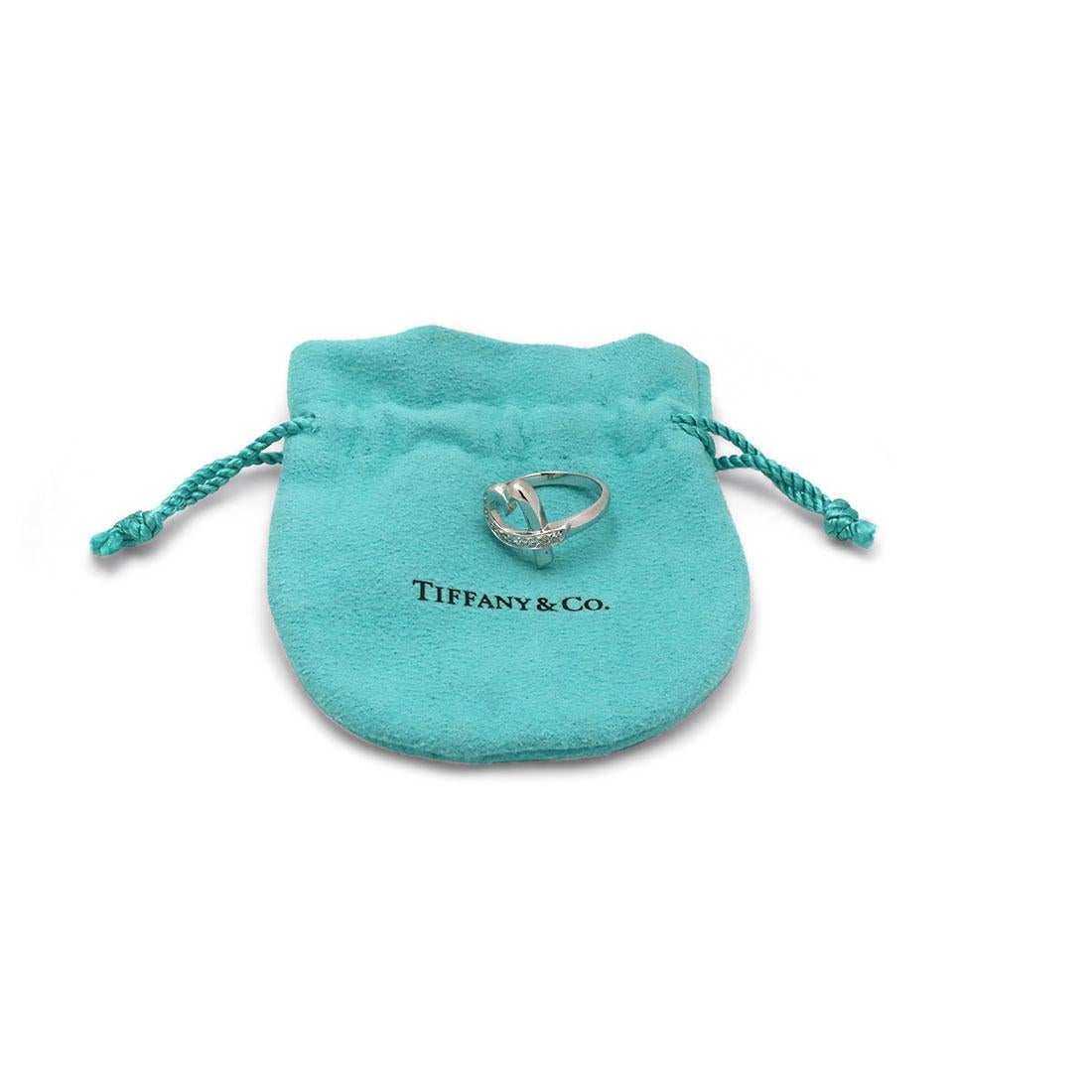 Round Cut Paloma Picasso for Tiffany & Co. 'Loving Heart' White Gold Diamond Ring