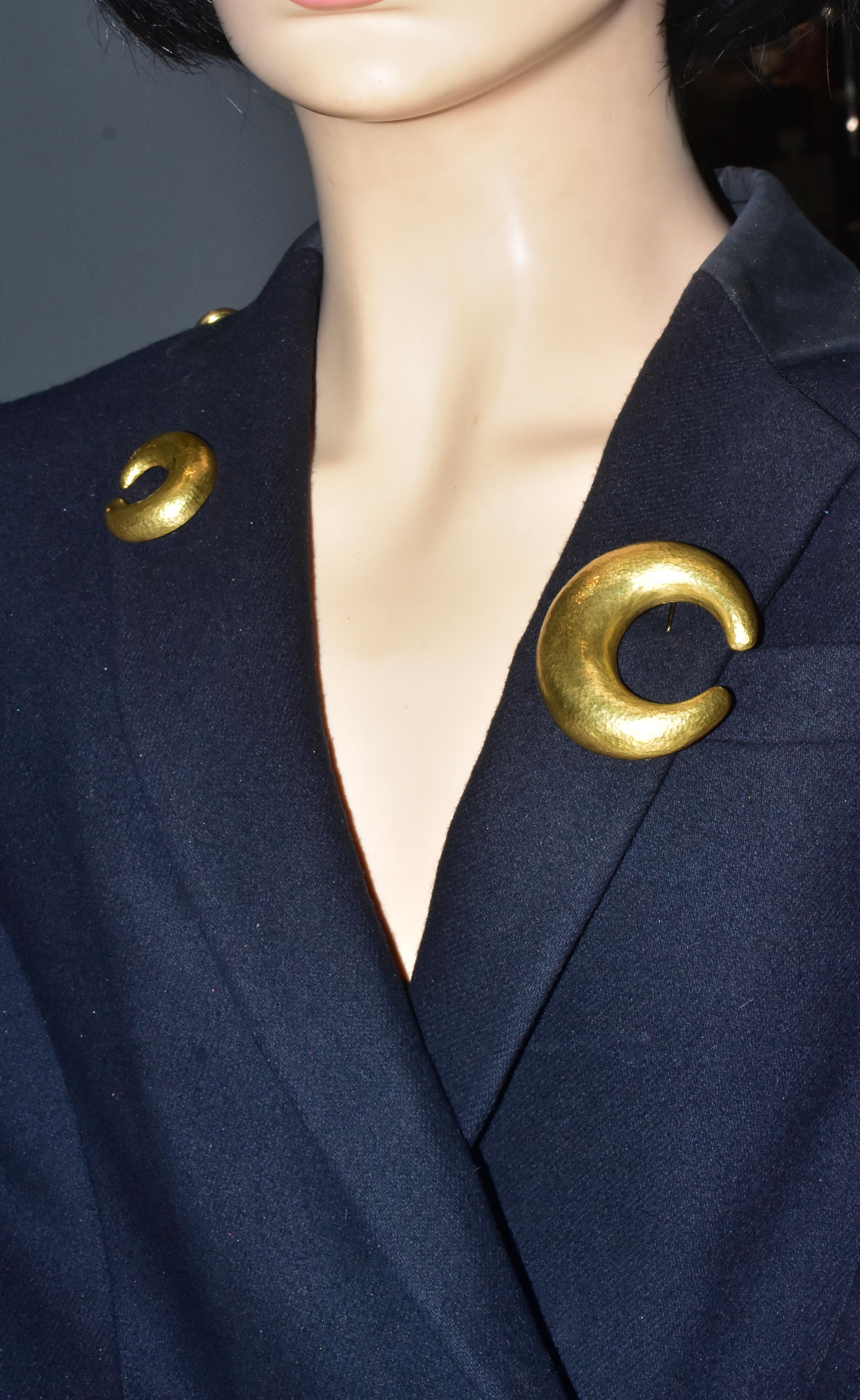 Paloma Picasso for Tiffany & Co. New Moon Matching Brooches 8