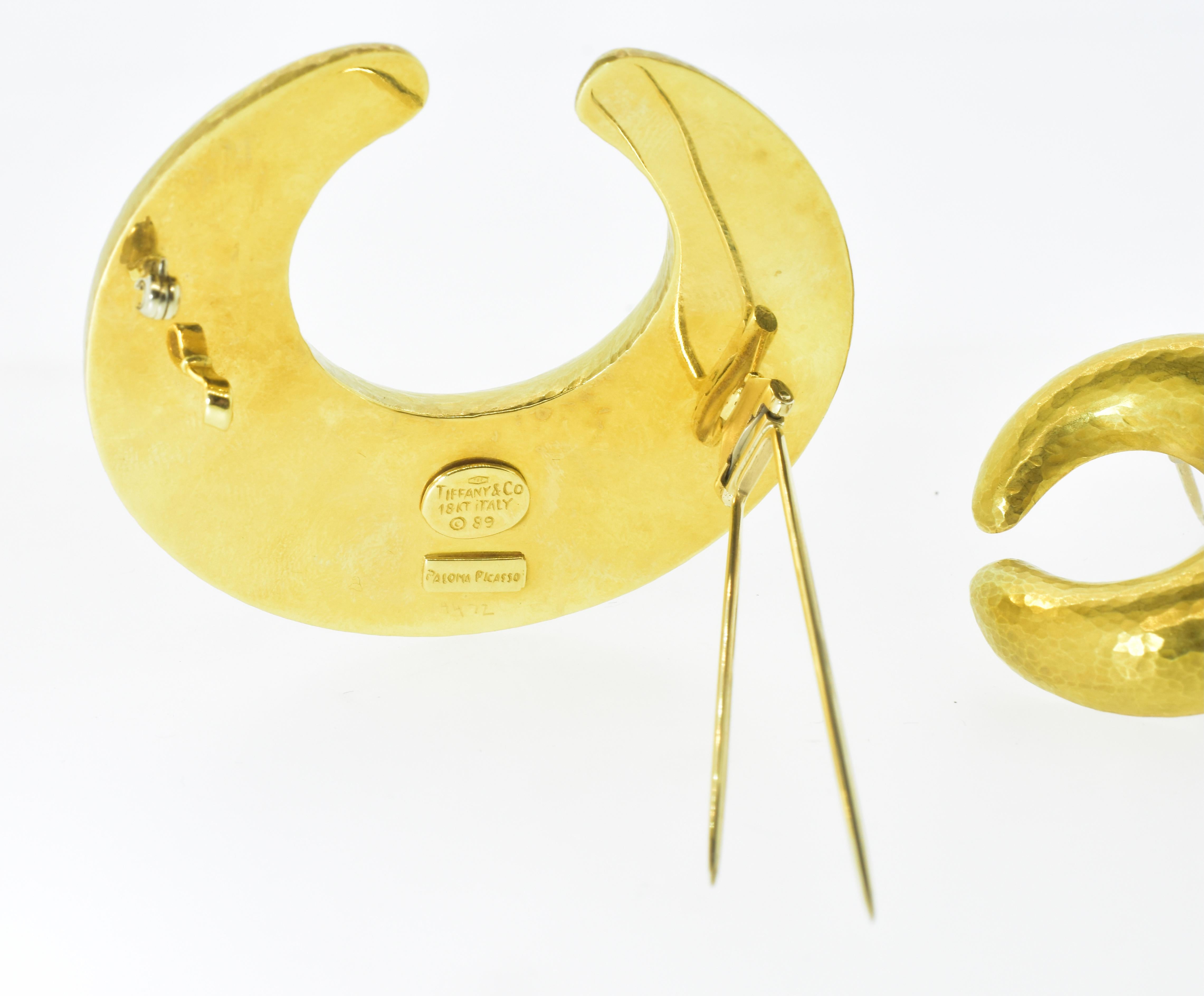 Paloma Picasso for Tiffany & Co. New Moon Matching Brooches 1