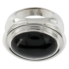Paloma Picasso for Tiffany & Co. Sterling Silver Black Onyx Ring