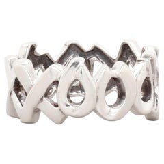 Paloma Picasso for Tiffany & Co. Sterling Silver Graffiti 'Love & Kisses' Ring