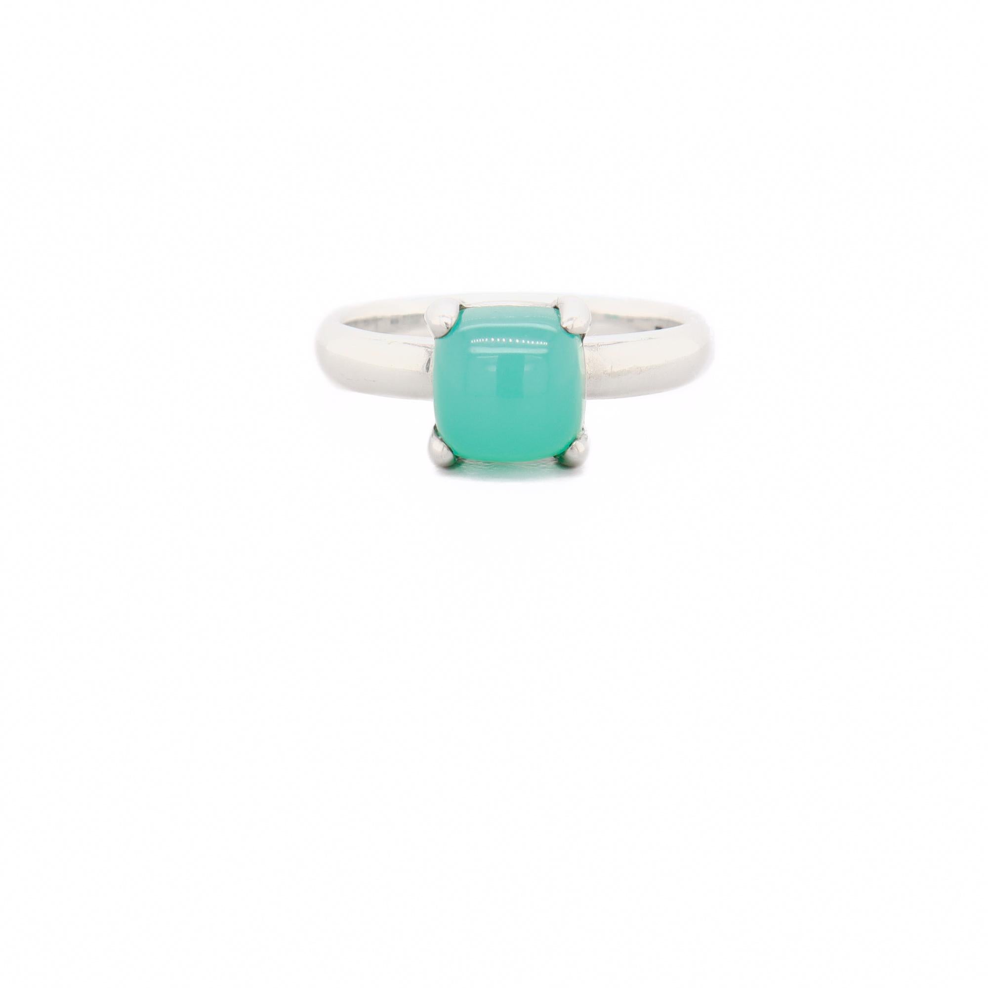 Donna Paloma Picasso for Tiffany & Co. Anello in argento sterling e onice verde Sugar Stacks in vendita