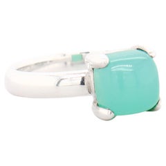 Paloma Picasso for Tiffany & Co. Anello in argento sterling e onice verde Sugar Stacks
