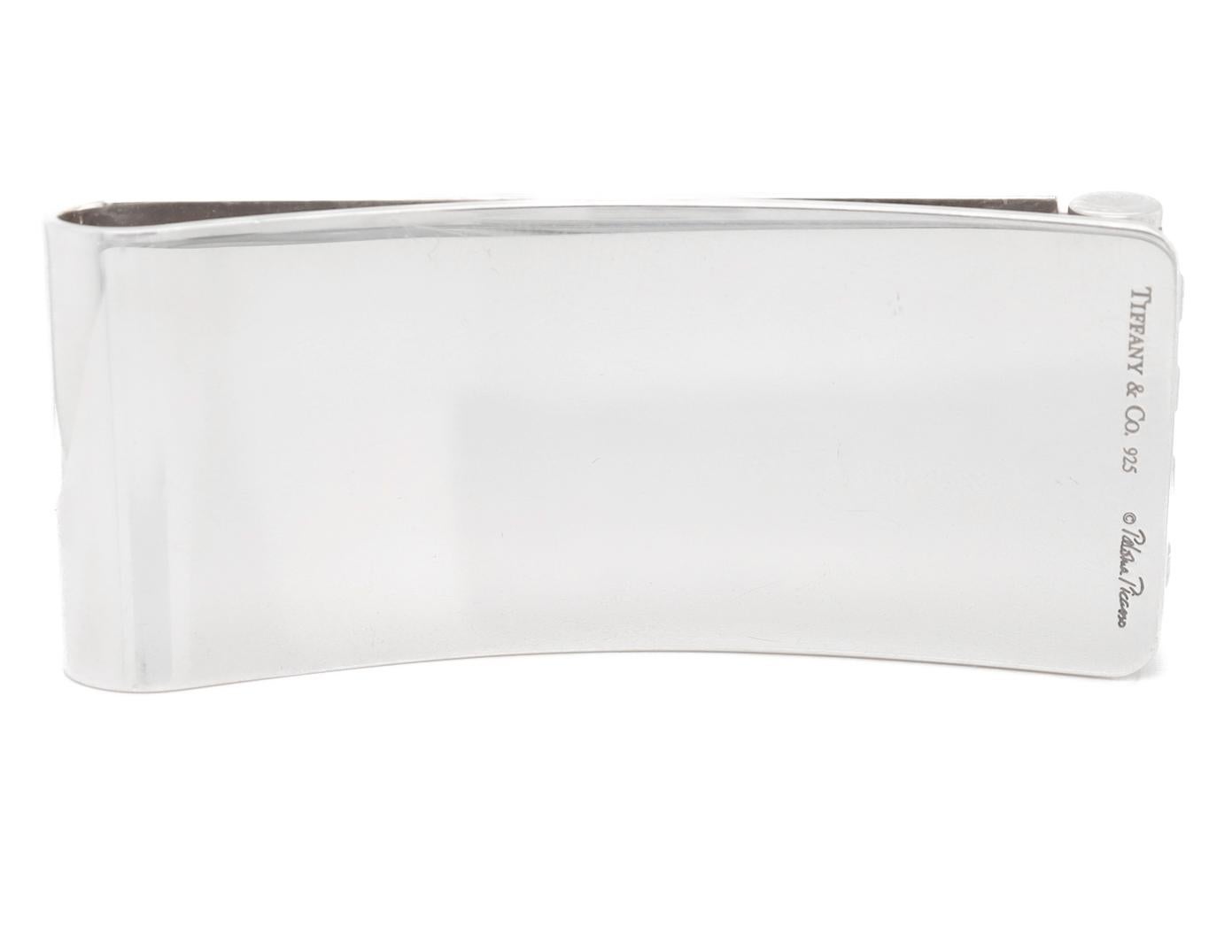 Paloma Picasso für Tiffany & Co. Sterling Silber Groove Roller Geldklammer (Moderne) im Angebot