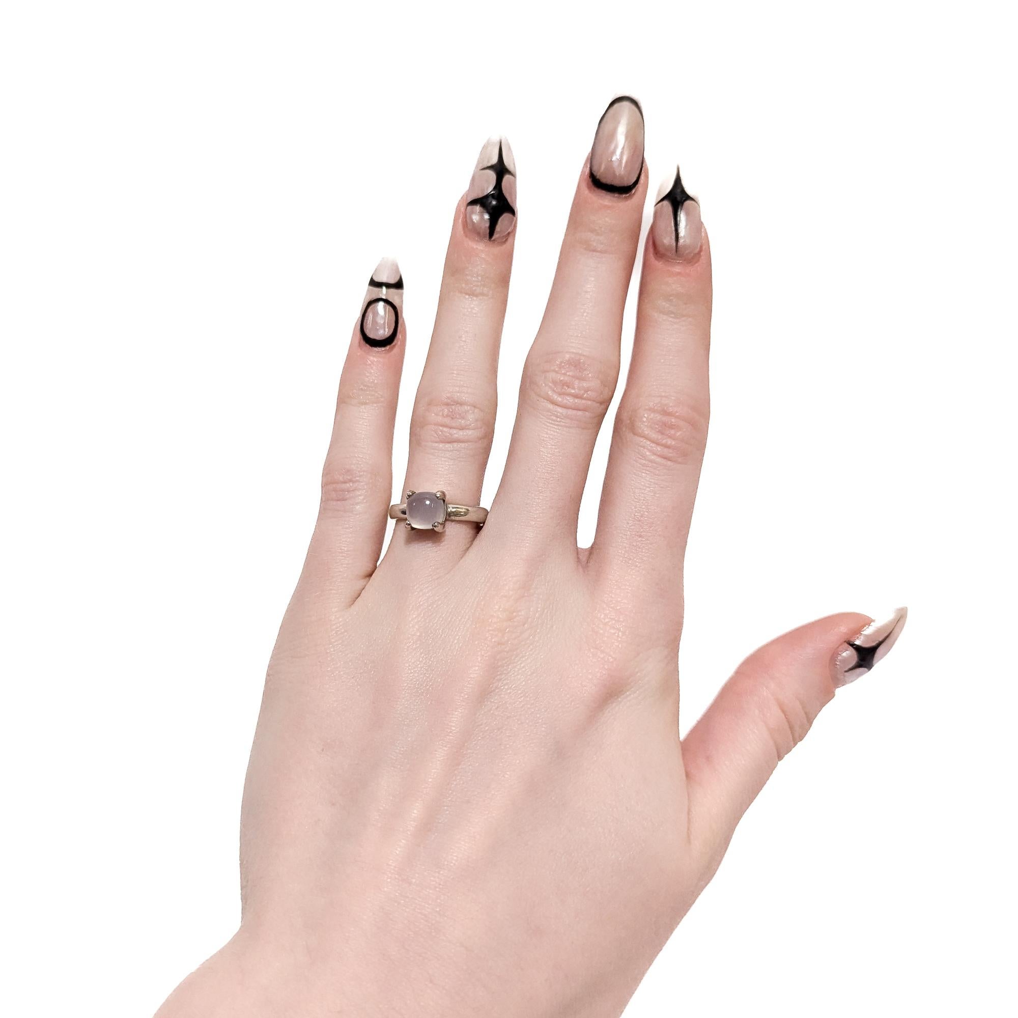 Moderno Paloma Picasso for Tiffany & Co. Anello in argento sterling e quarzo latteo Sugar Stacks in vendita