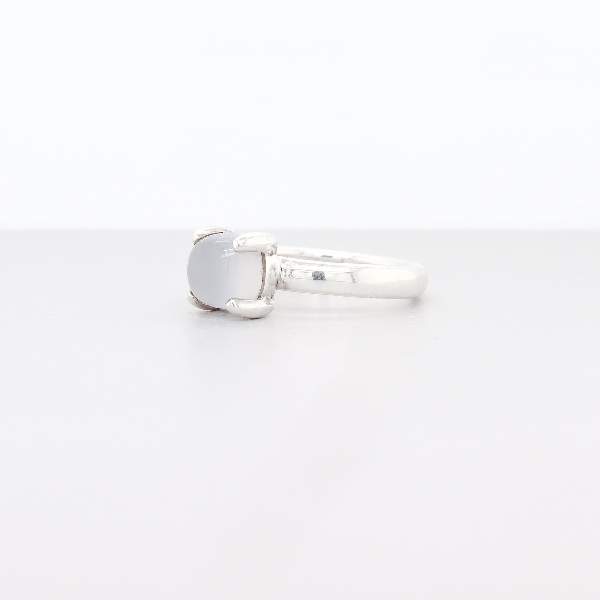 Cabochon Paloma Picasso for Tiffany & Co. Anello in argento sterling e quarzo latteo Sugar Stacks in vendita