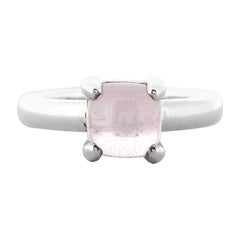 Paloma Picasso for Tiffany & Co Sterling Silver & Rose Quartz Sugar Stacks Ring