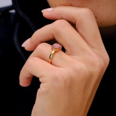 Paloma Picasso for Tiffany & Co. Sugar Stacks Pink Sapphire & Rose Gold Ring