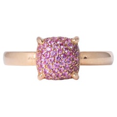 Paloma Picasso for Tiffany & Co. Sugar Stacks Pink Sapphire & Rose Gold Ring