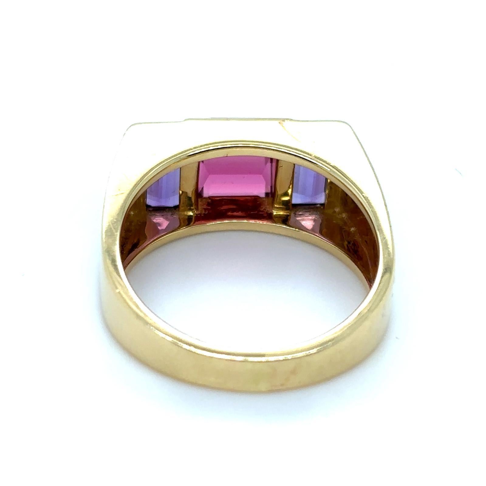 Paloma Picasso for Tiffany & Co Tourmaline 18 Karat Yellow Gold Ring For Sale 1