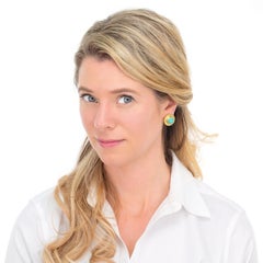 Paloma Picasso for Tiffany & Co. Turquoise Set Gold Earrings