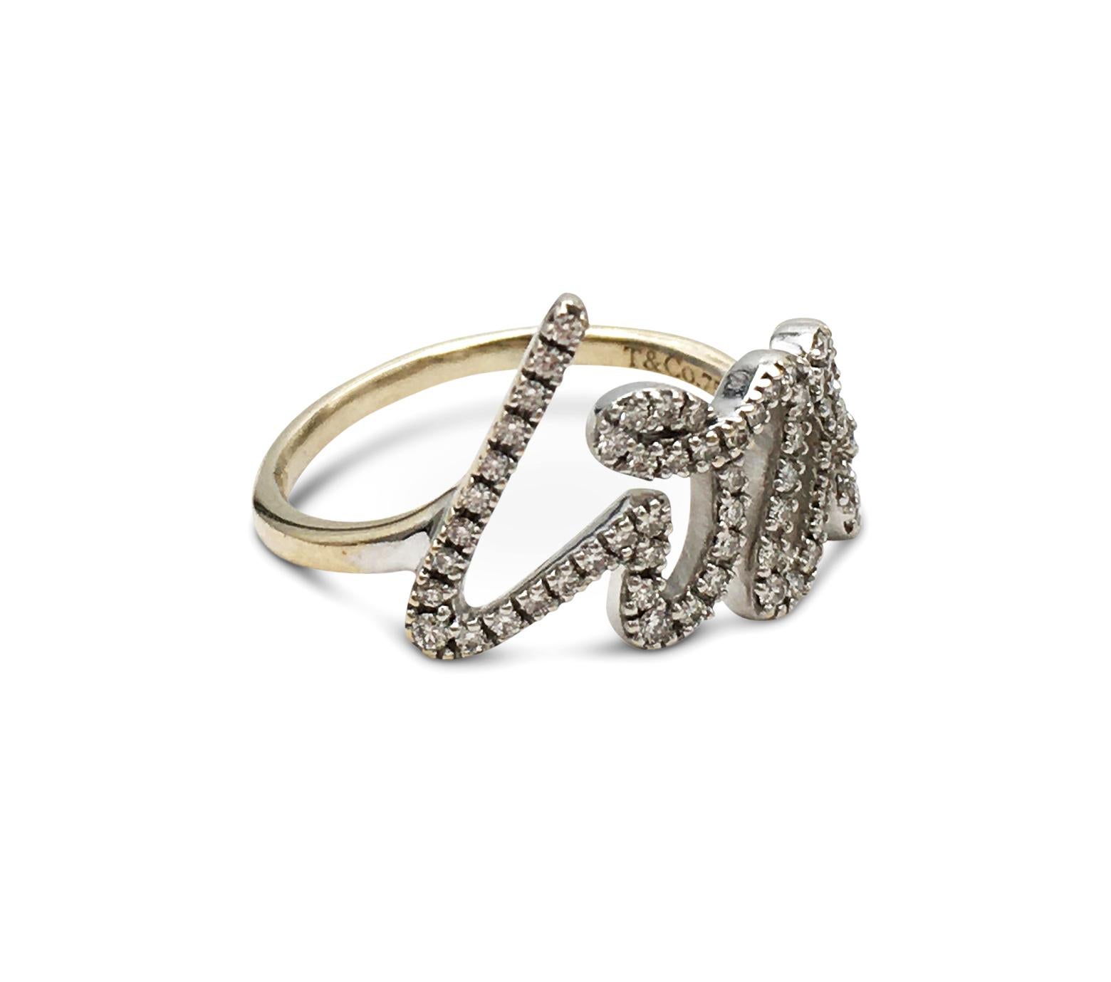 tiffany love ring with diamonds