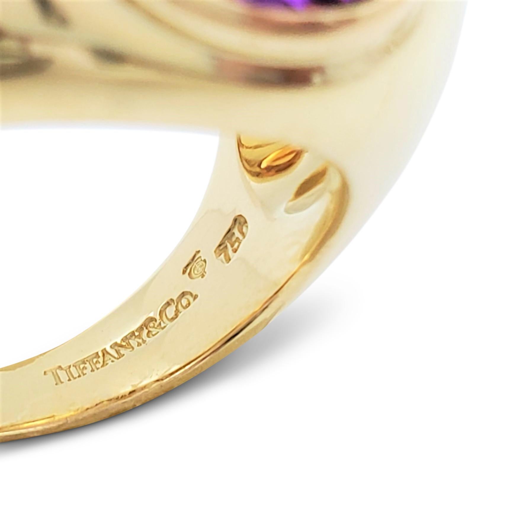 Women's or Men's Paloma Picasso for Tiffany & Co. Yellow Gold Amethyst and Citrine Bombé Ring