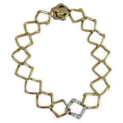 Paloma Picasso pour Tiffany & Company Bracelet vintage en or jaune et diamants