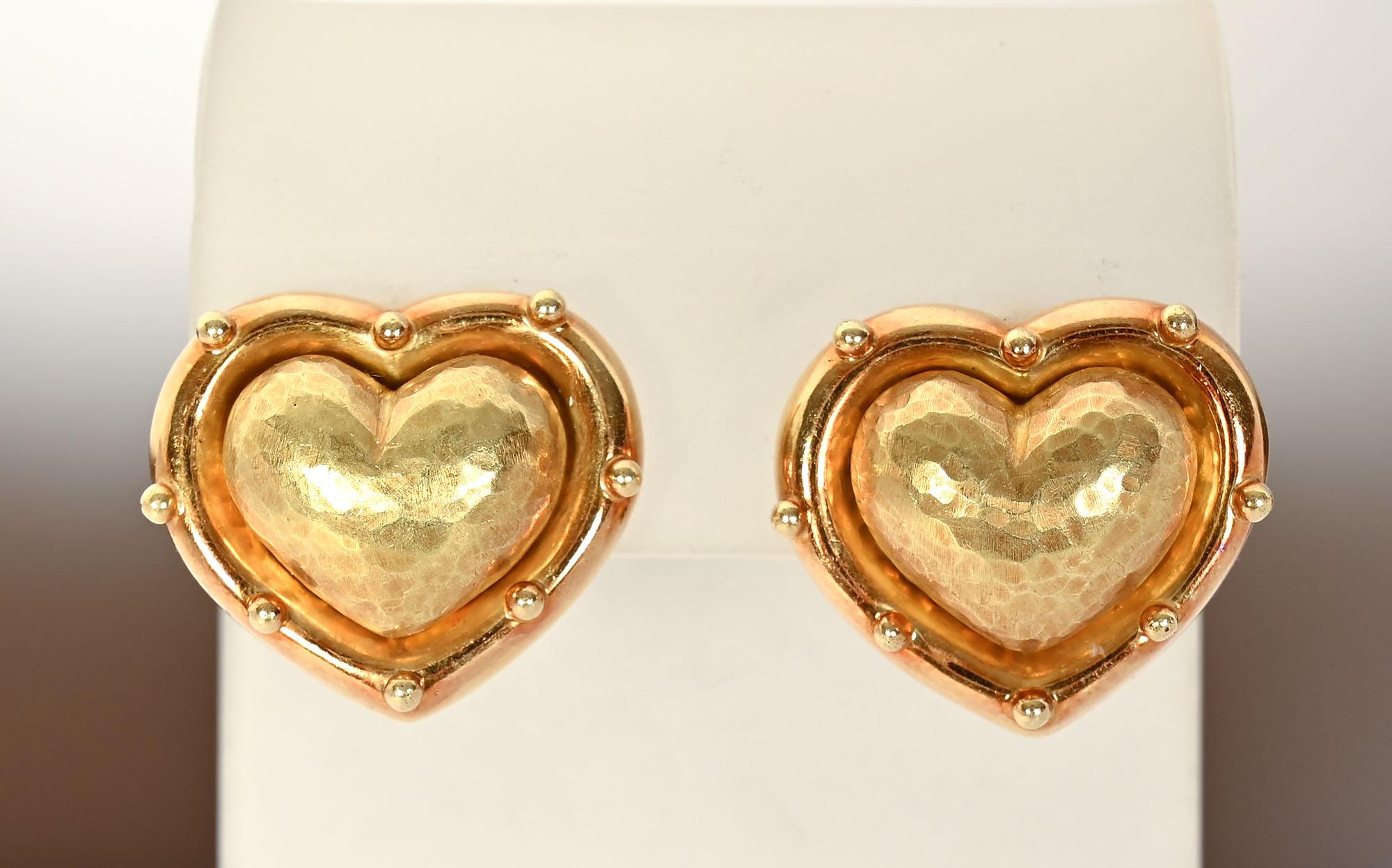 Modern Paloma Picasso for Tiffany Heart Earrings For Sale