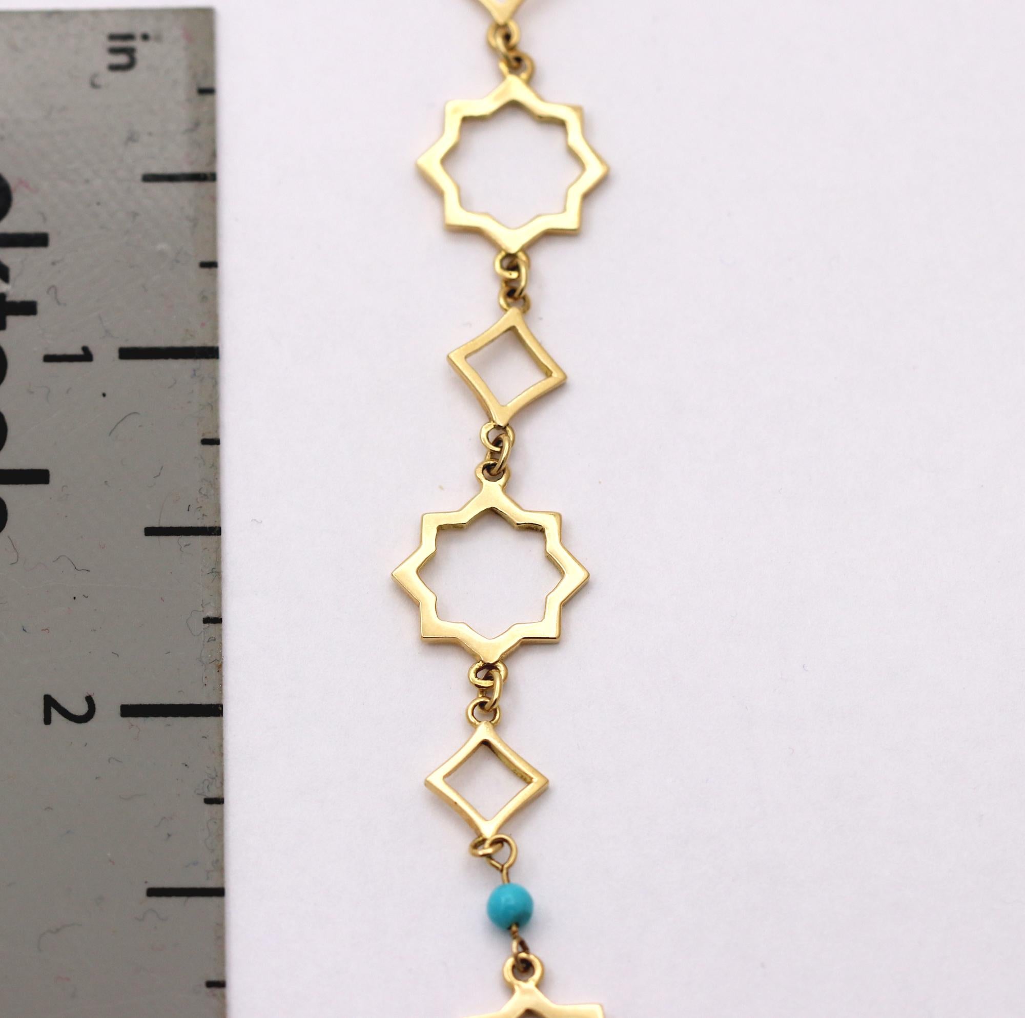 Paloma Picasso for Tiffany & Co. Marrakesh Gold Necklace with Turquoise Beads 1