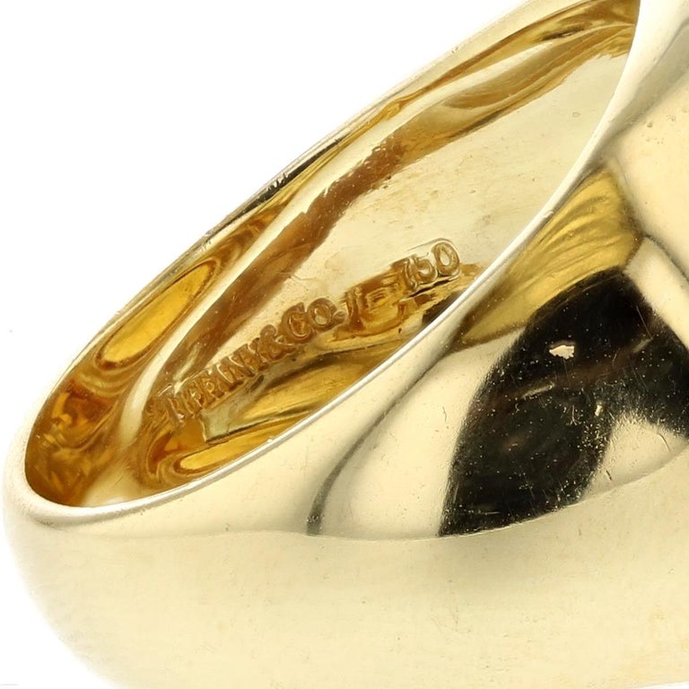 Paloma Picasso for Tiffany & Co. 18K Yellow Gold Citrine Ring In Good Condition In Houston, TX