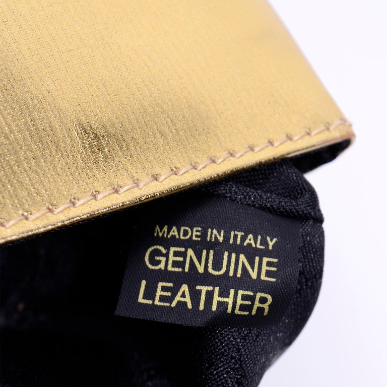 Paloma Picasso Gold Signature X Shoulder Bag With Original Dust Bag For Sale 8