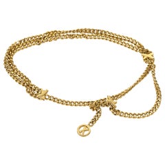 Paloma Picasso Goldtone Chain Belt