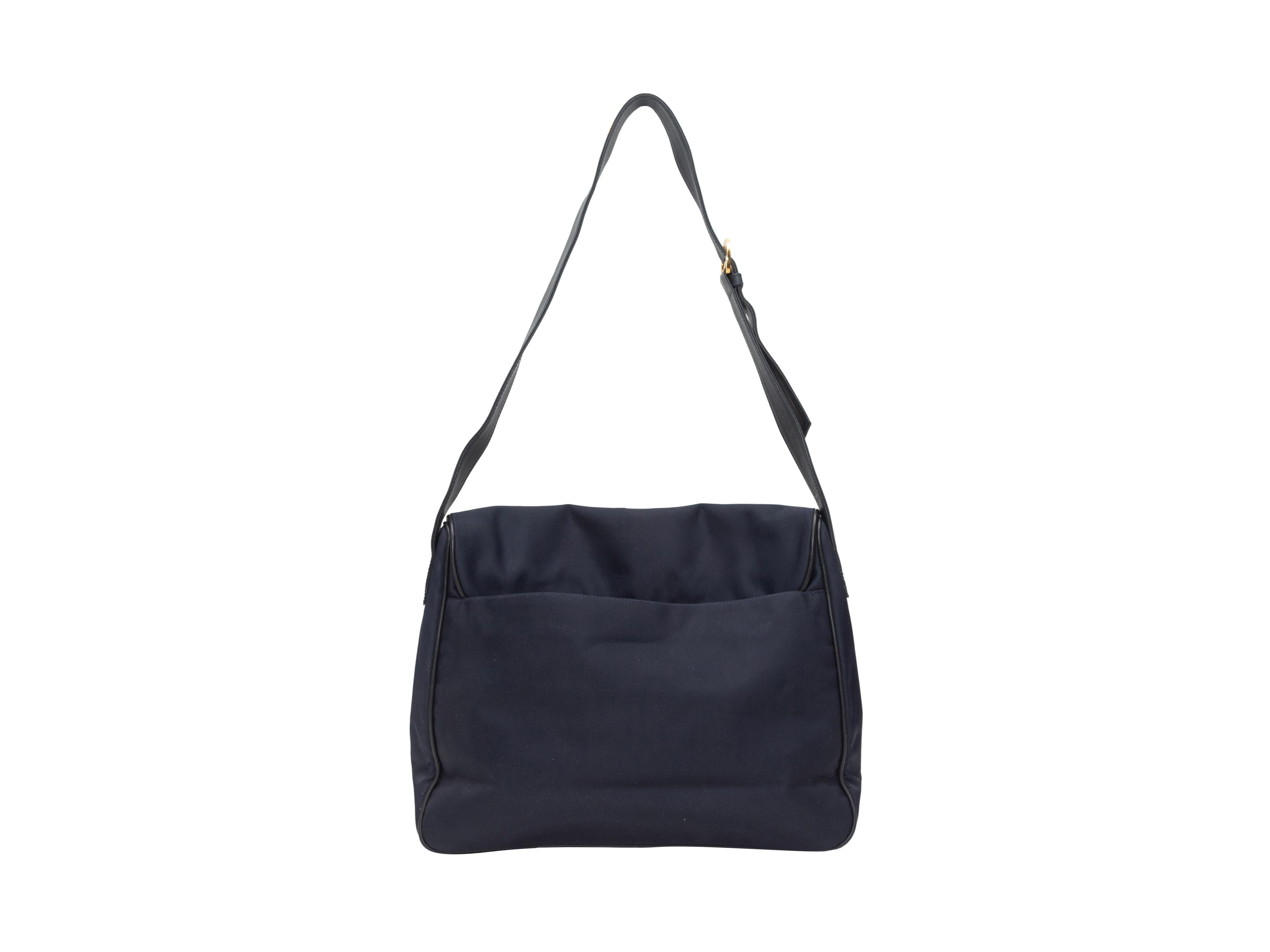 Women's Paloma Picasso Navy Nylon Shoulder Bag