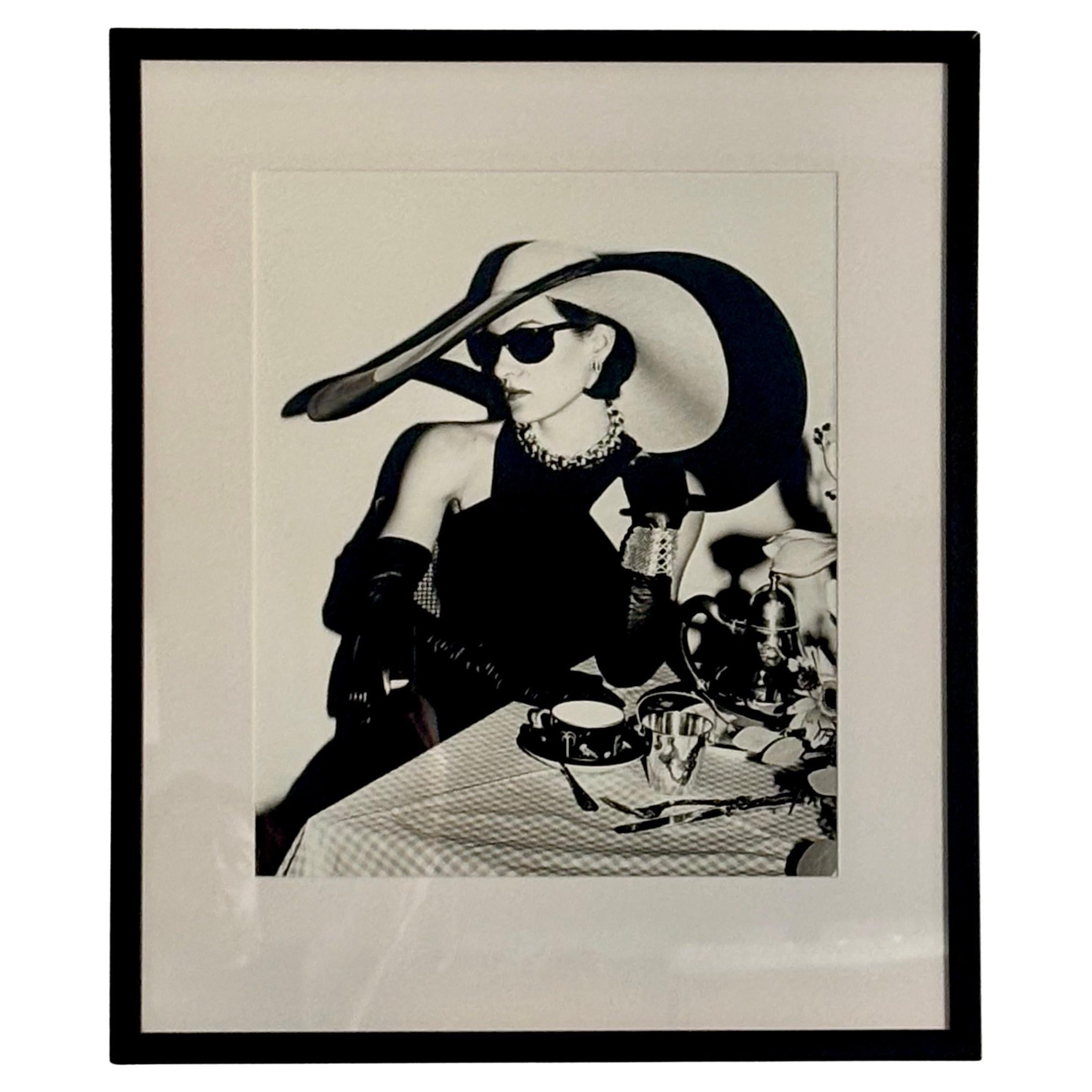 Paloma Picasso Nueva York 1980, original en gelatina de plata de Roxanne Lowit en venta