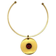 PALOMA PICASSO parfums Collier ras du cou vintage « The Only Red » (le seul rouge)
