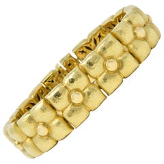 Paloma Picasso Tiffany & Co. Vintage 18 Karat Gold Floral Link Bracelet