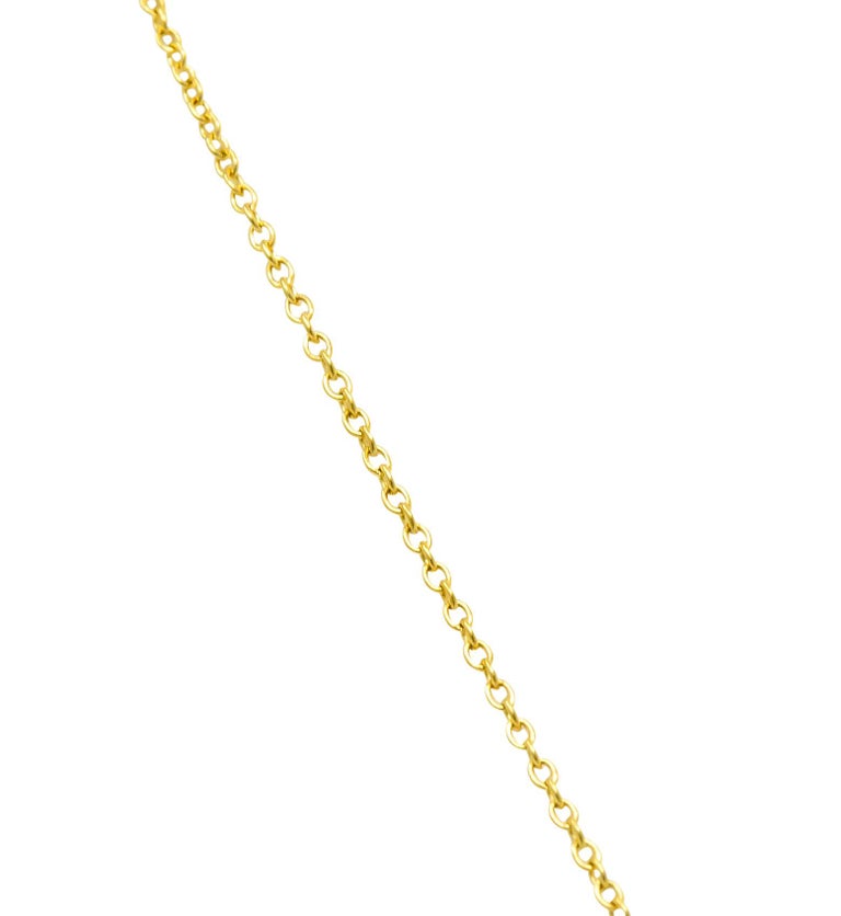 Paloma Picasso Tiffany & Co. 18 Karat Gold Letter K Pendant Necklace 2