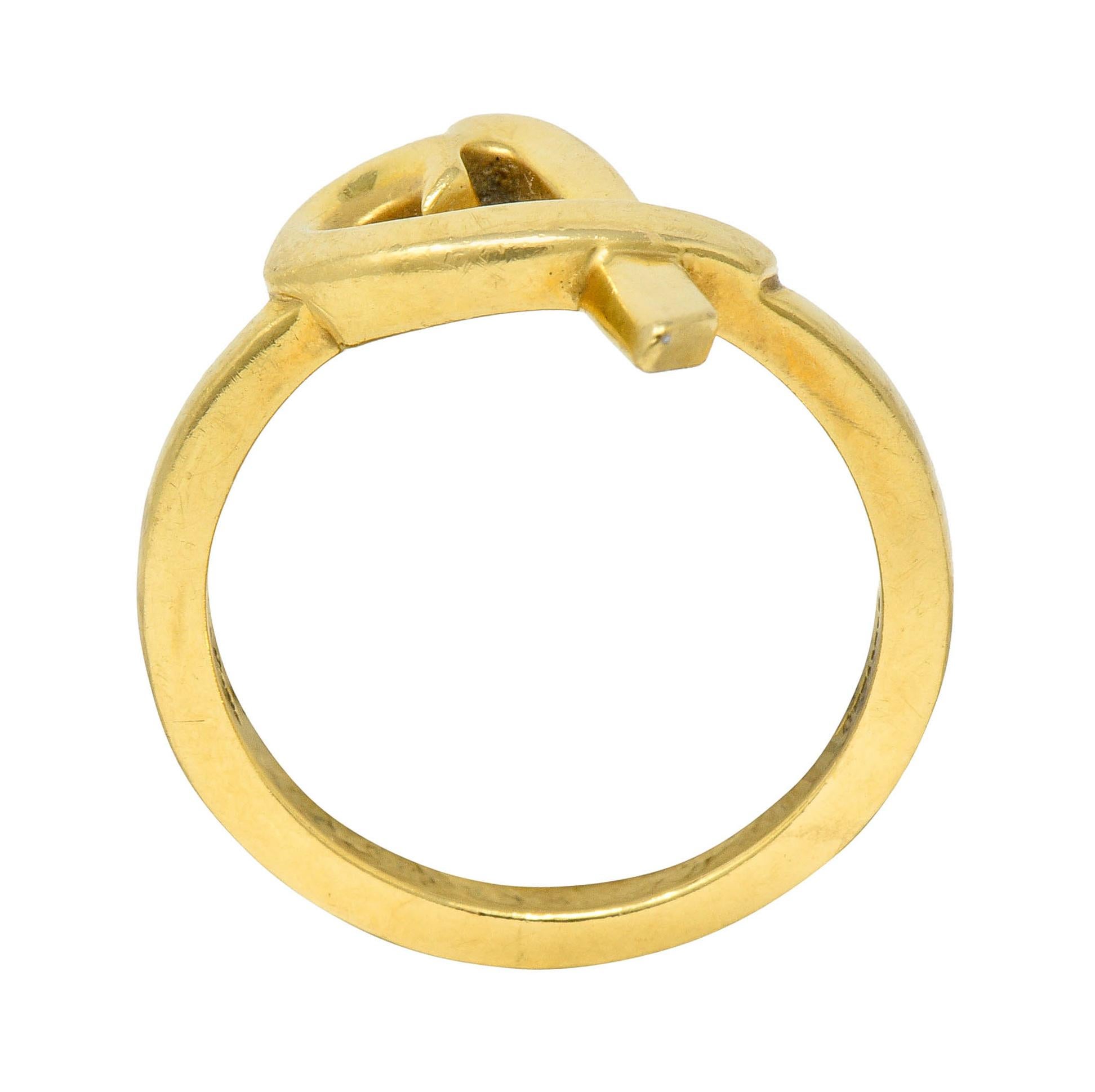 Paloma Picasso Tiffany & Co. 18 Karat Gold Vintage Loving Heart Ring 3