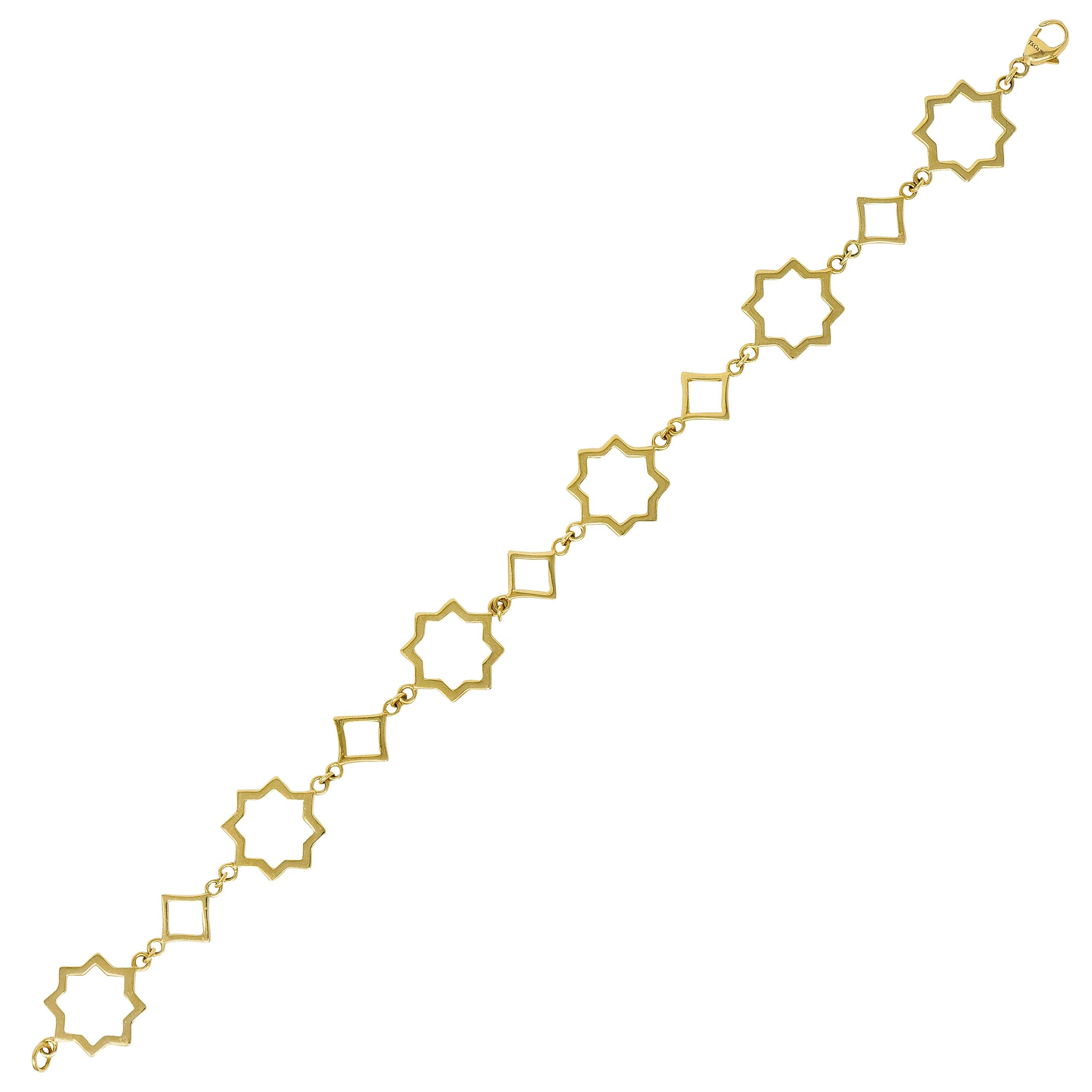 Paloma Picasso Tiffany & Co. 18 Karat Gold Zellige Link Bracelet