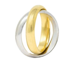 Paloma Picasso Tiffany & Co. 18 Karat Two-Tone Gold Melody Rolling Band Ring