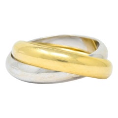 Paloma Picasso Tiffany & Co. 18 Karat Two-Tone Gold Melody Rolling Band Ring