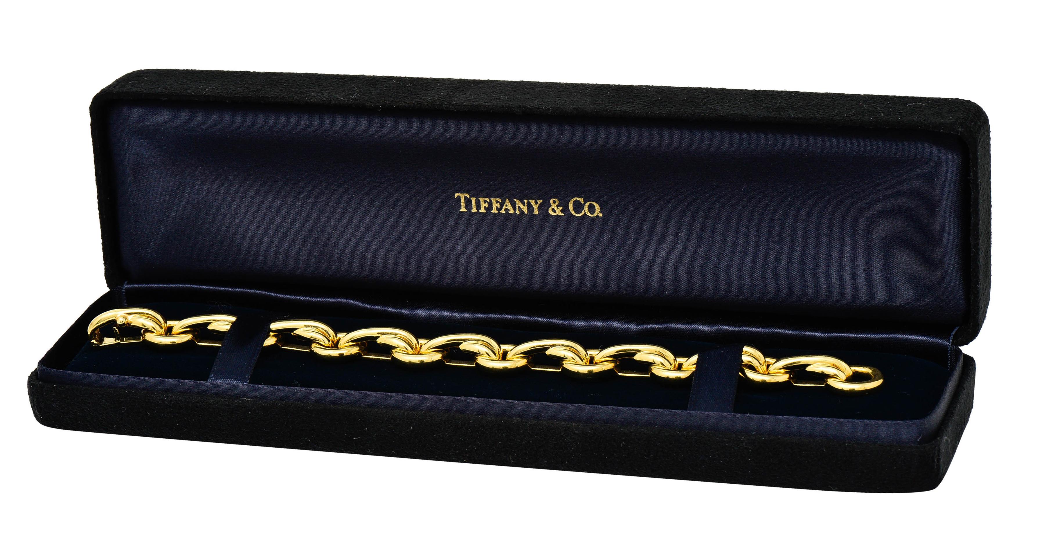 Paloma Picasso Tiffany & Co. 18 Karat Yellow Gold Knot Graffiti X Link Bracelet 8