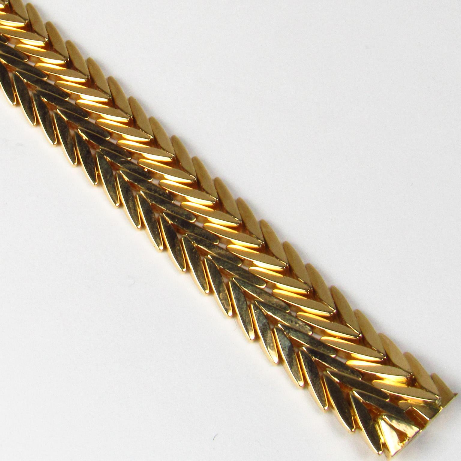 French Paloma Picasso Tiffany & Co. 18 Karat Yellow Gold Link Bracelet