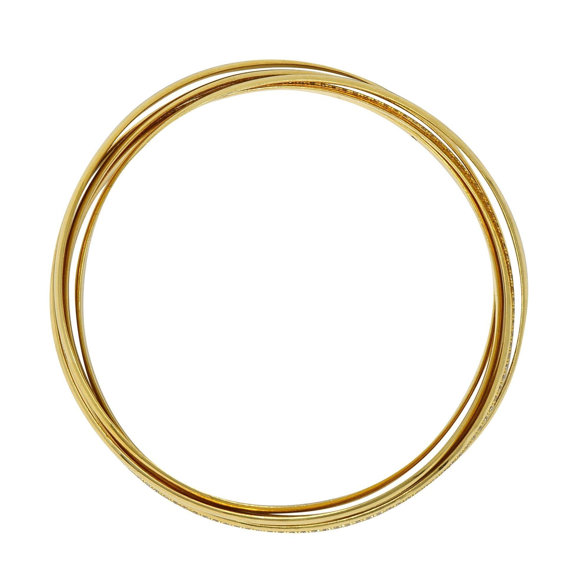 Paloma Picasso Tiffany & Co. Pulsera brazalete enrollable Vintage Melody de oro de 18 quilates en Excelente estado para la venta en Philadelphia, PA