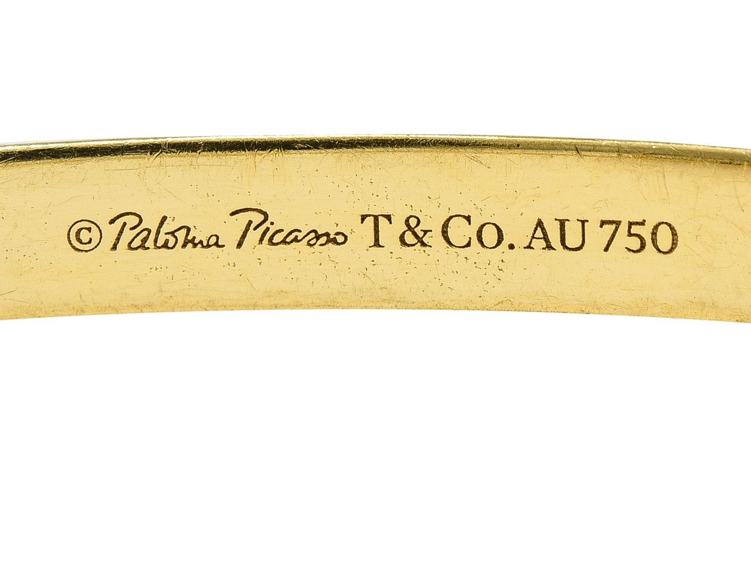 Paloma Picasso Tiffany & Co. Pulsera brazalete enrollable Vintage Melody de oro de 18 quilates en venta 1