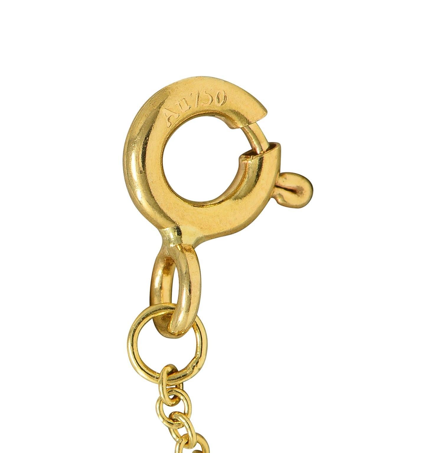 Paloma Picasso for Tiffany & Co. Collana con doppi cuori d'amore in oro giallo 18 carati in vendita 2