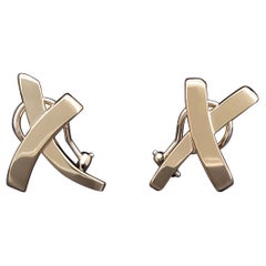 Paloma Picasso Tiffany & Co. 18K Yellow Gold Graffiti X Earrings