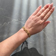 Paloma Picasso Tiffany & Co. Oro amarillo de 18 quilates Pulsera vintage Corazones enamorados