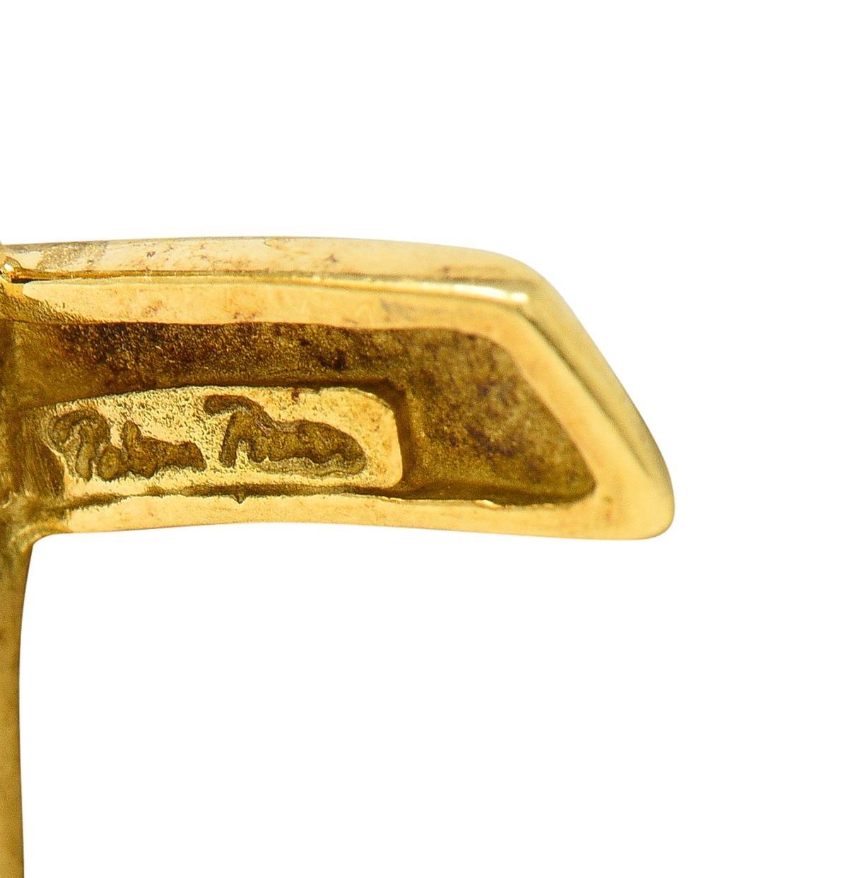 Pendientes Paloma Picasso Tiffany & Co. 1983 Oro de 18 quilates X Graffiti Vintage Ear-Clip en venta 1
