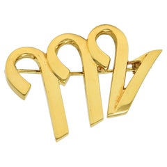 Paloma Picasso Tiffany & Co. 1990er Jahre 18 Karat Gold Vintage Skorpion Zodiac Brosche