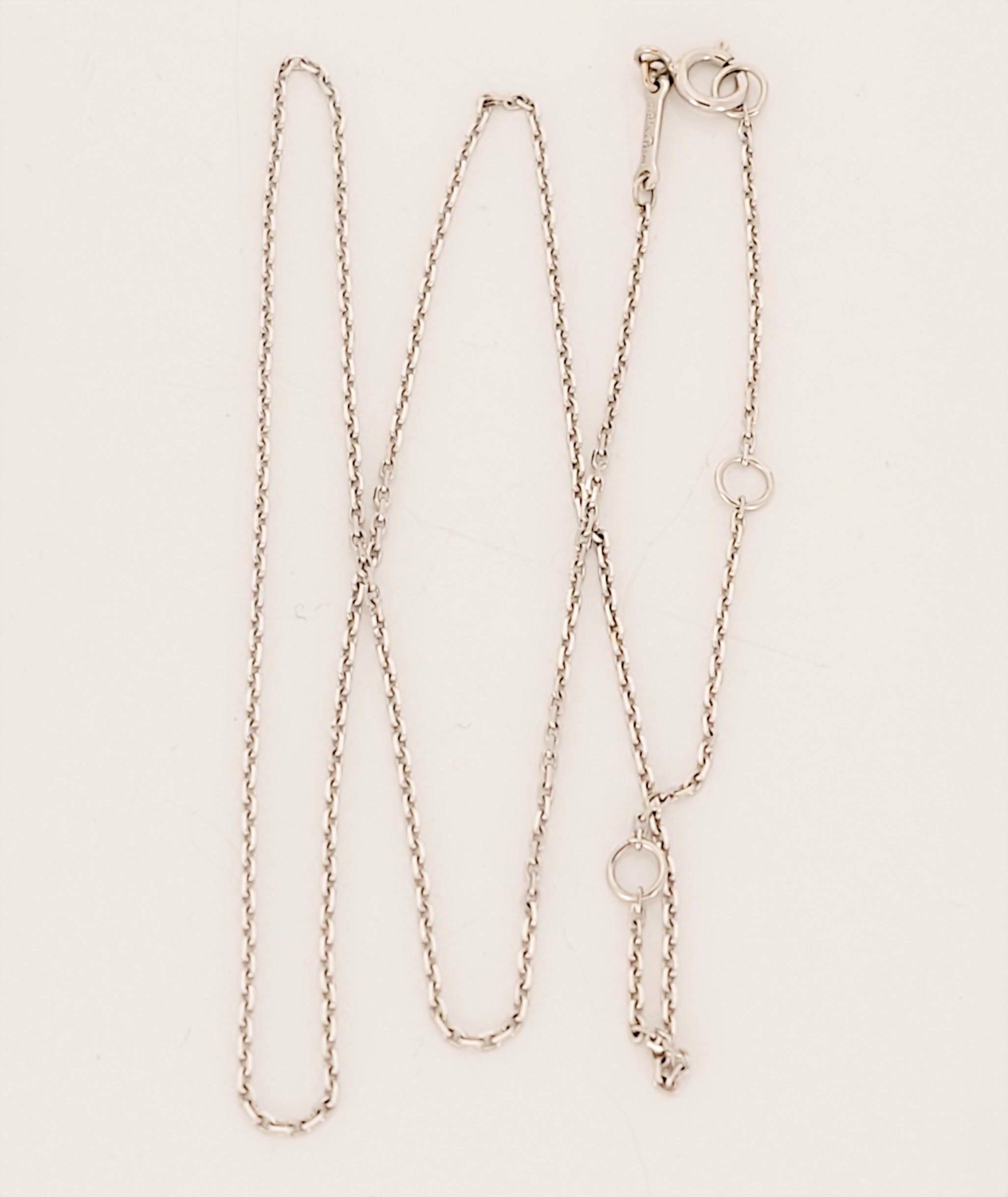 Paloma Picasso Tiffany &co  Adjustable Chain PT950 In New Condition For Sale In New York, NY