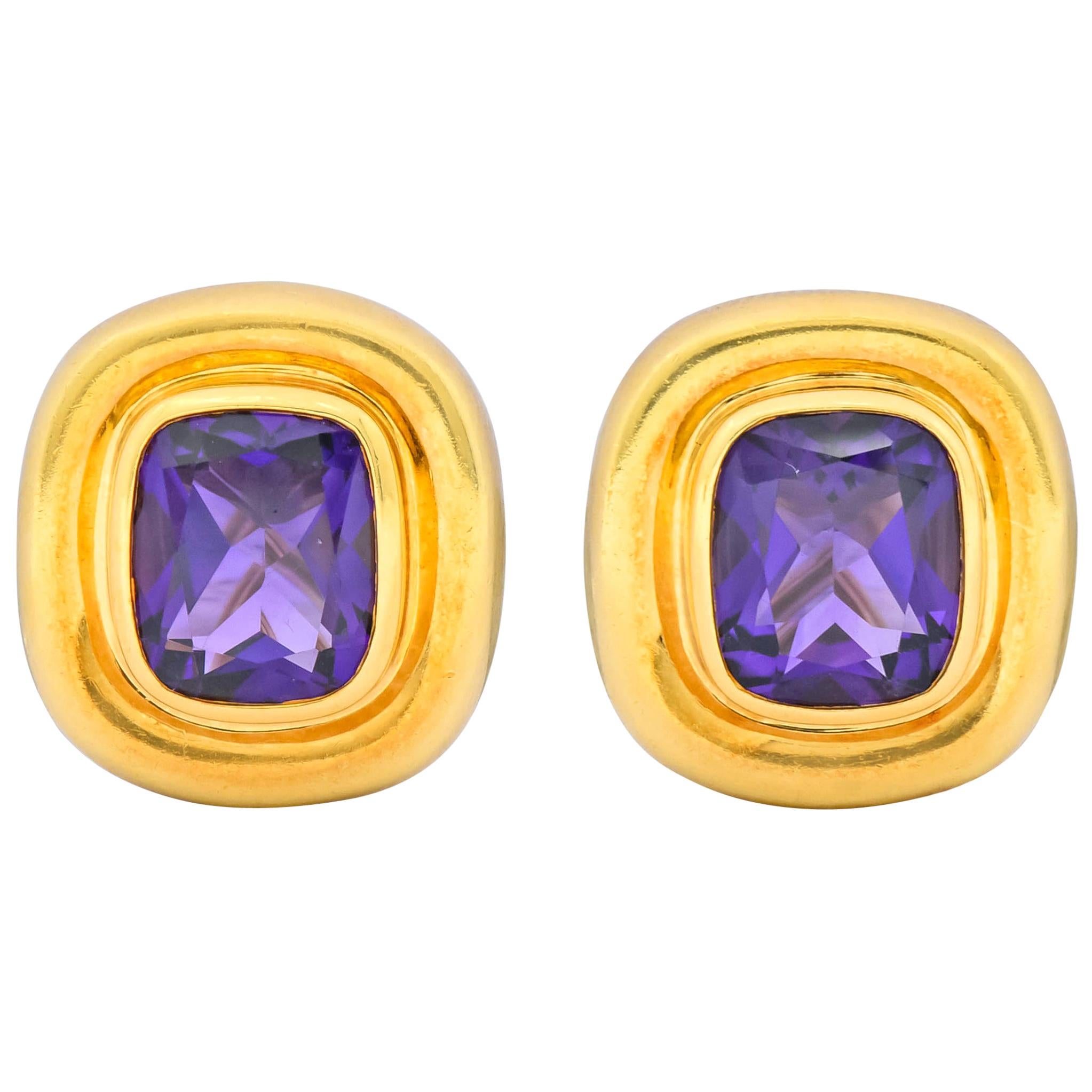 amethyst earrings tiffany