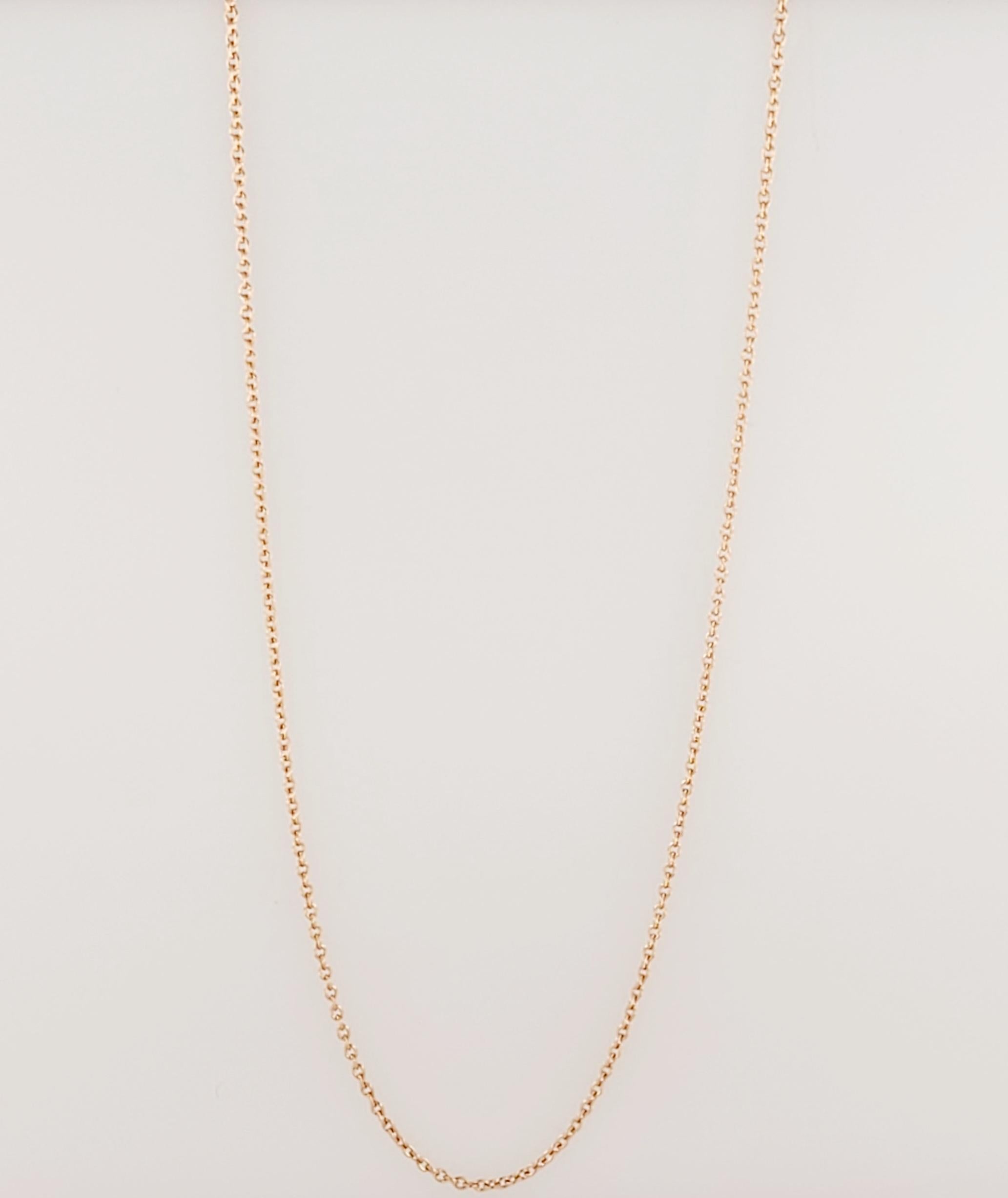 Paloma Picasso Tiffany & Co Chain 18K Rose Gold 16'' Long In New Condition For Sale In New York, NY