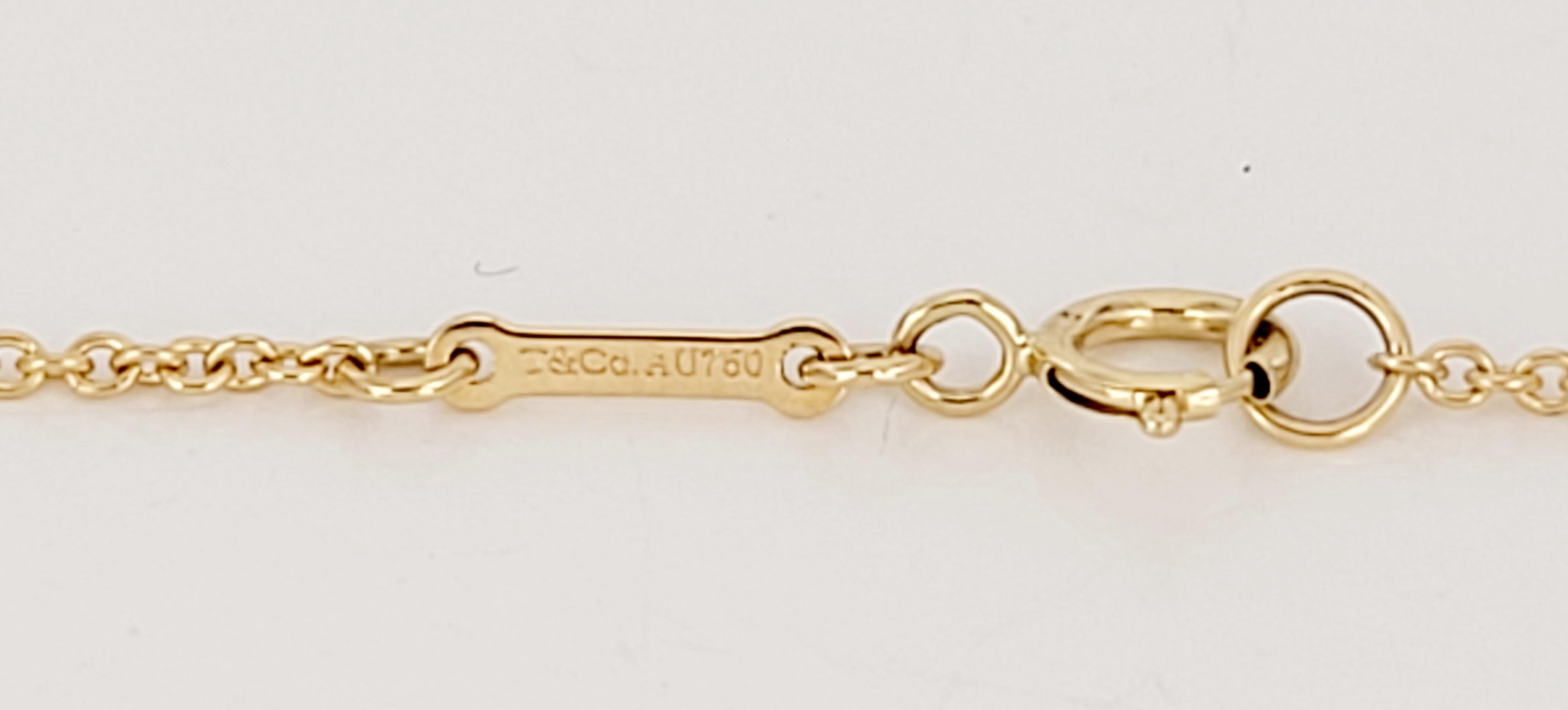 Paloma Picasso Tiffany & Co Chain 18K Yellow Gold 14'' Long In New Condition For Sale In New York, NY