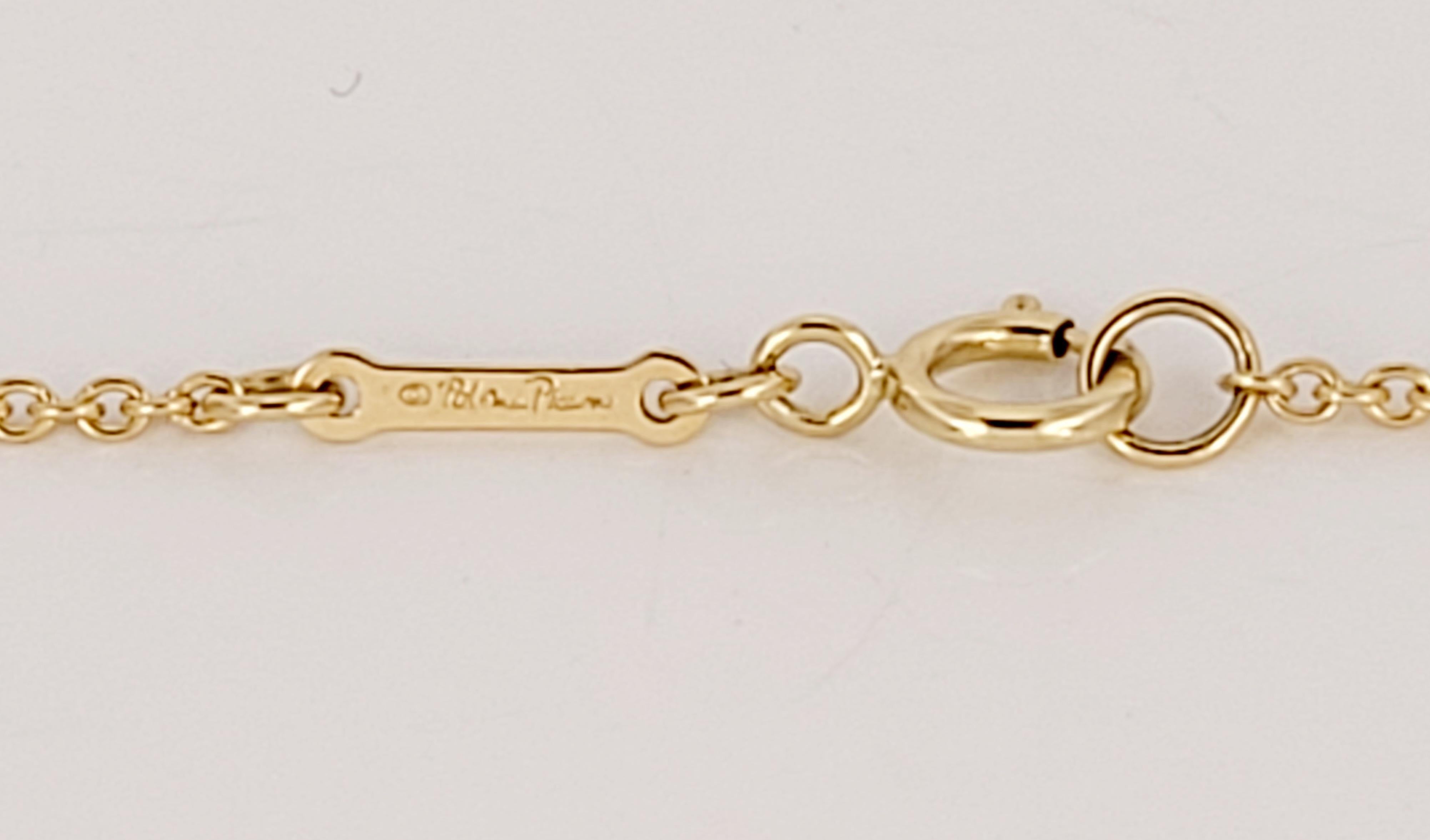 Women's or Men's Paloma Picasso Tiffany & Co Chain 18K Yellow Gold 14'' Long For Sale