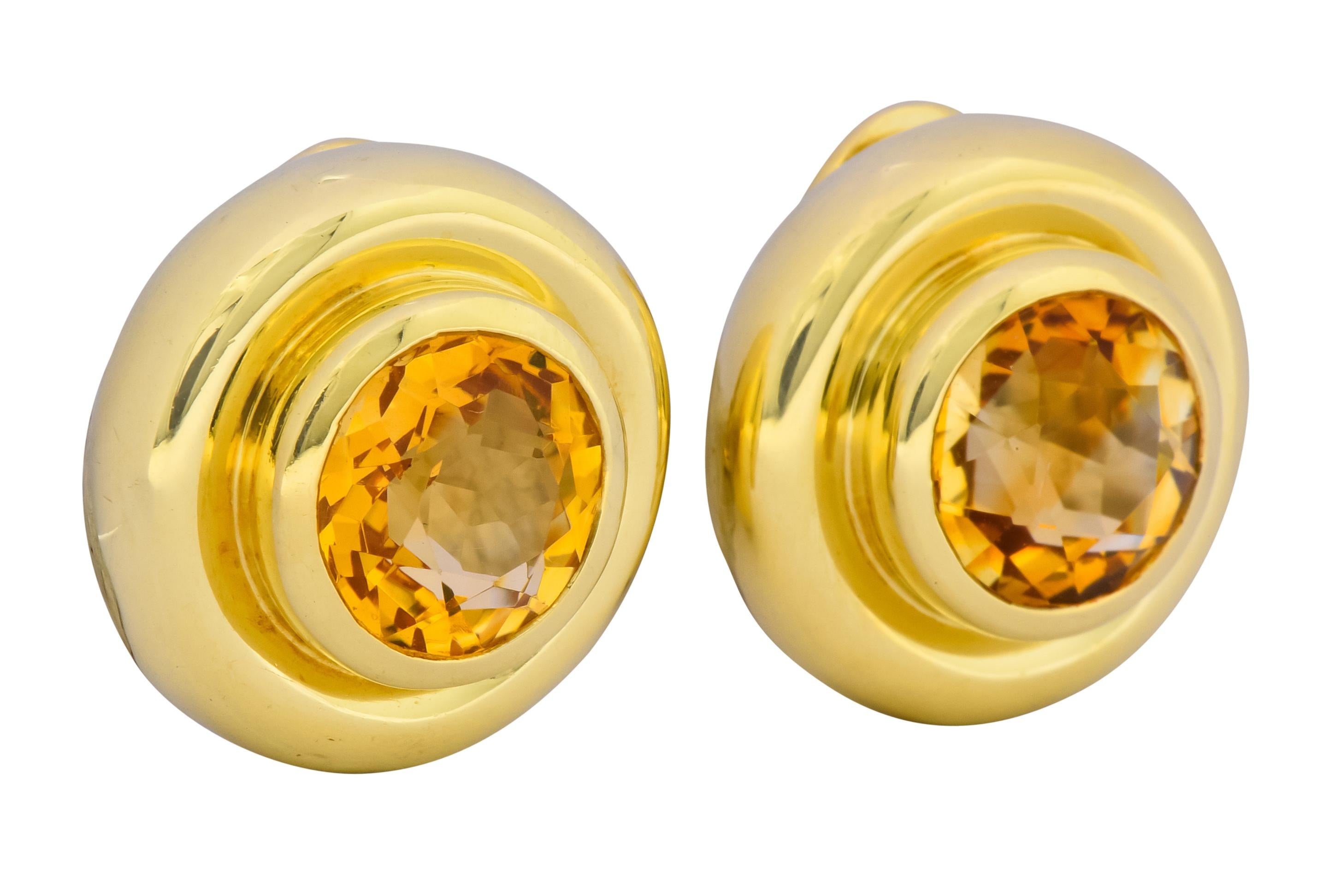 tiffany citrine earrings