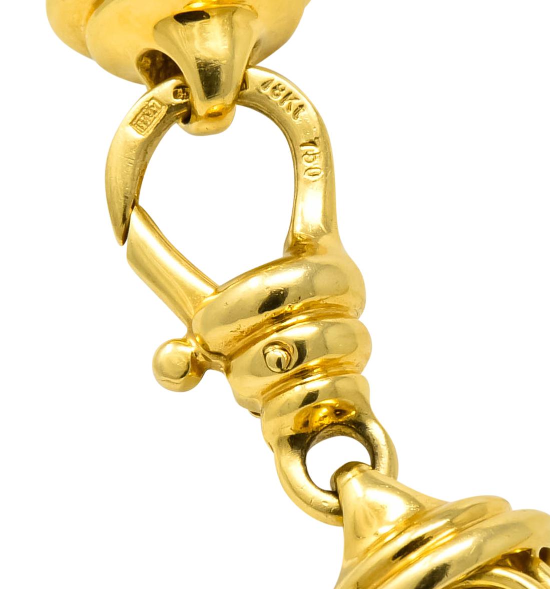 Paloma Picasso Tiffany & Co. Citrine 18 Karat Yellow Gold Mesh Collar Necklace 2